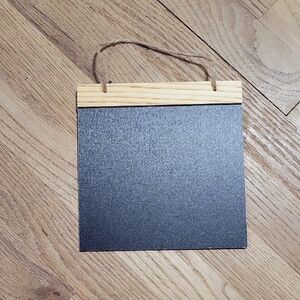 Black Chalkboard Sign with Wooden Frame